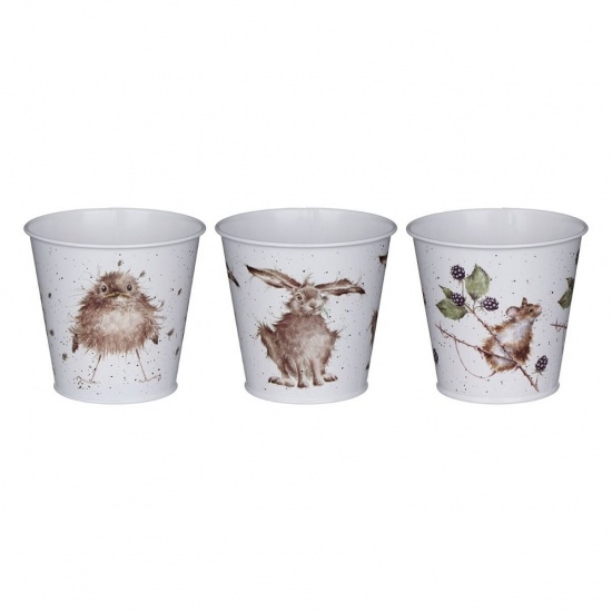 Wrendale Country Animals Herb Pots and Tray